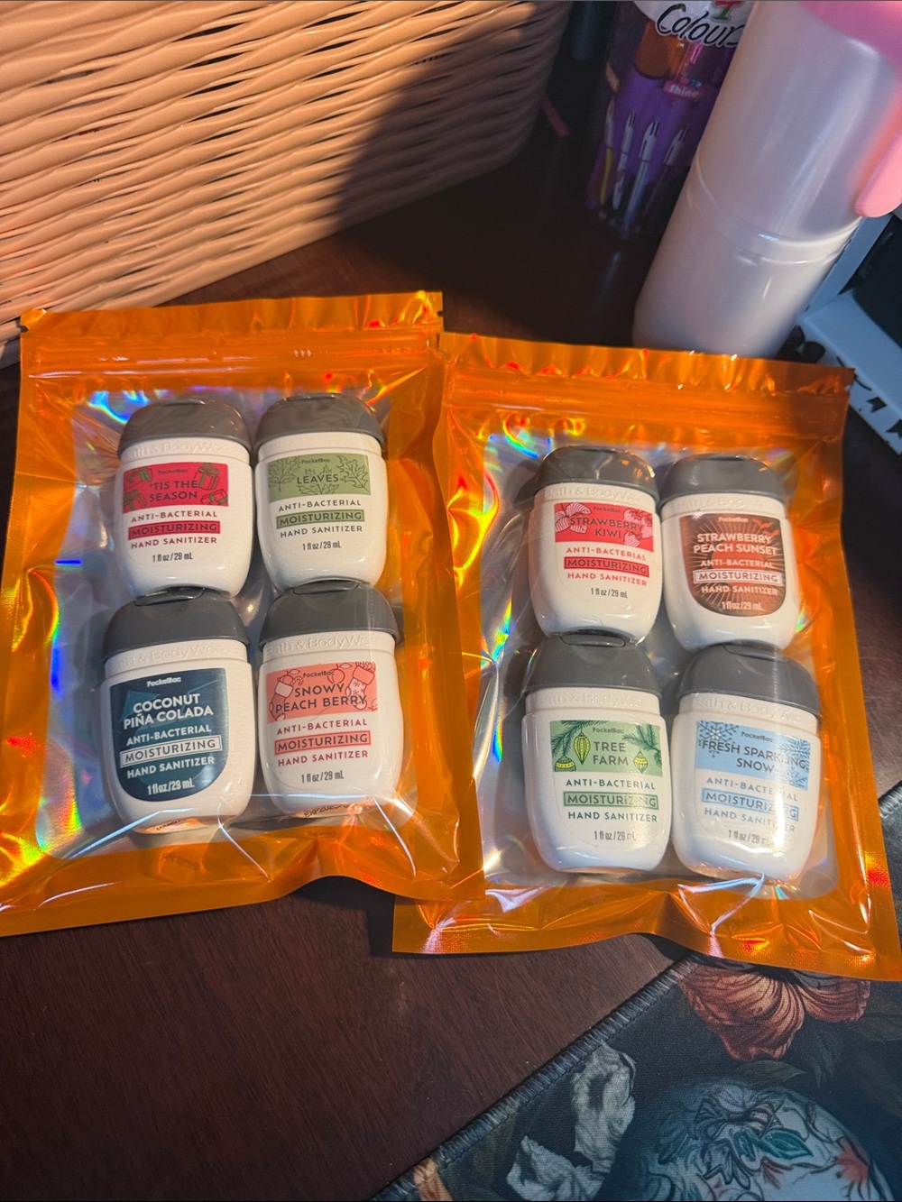 Bath & Body works set of 8 random hand sanitizers
